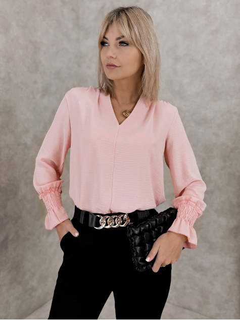 BLÚZ THELIA PÚDERRÓZSASZÍN