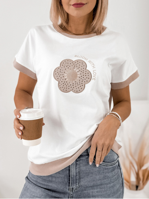 BLOUSE VOLAN BLANC