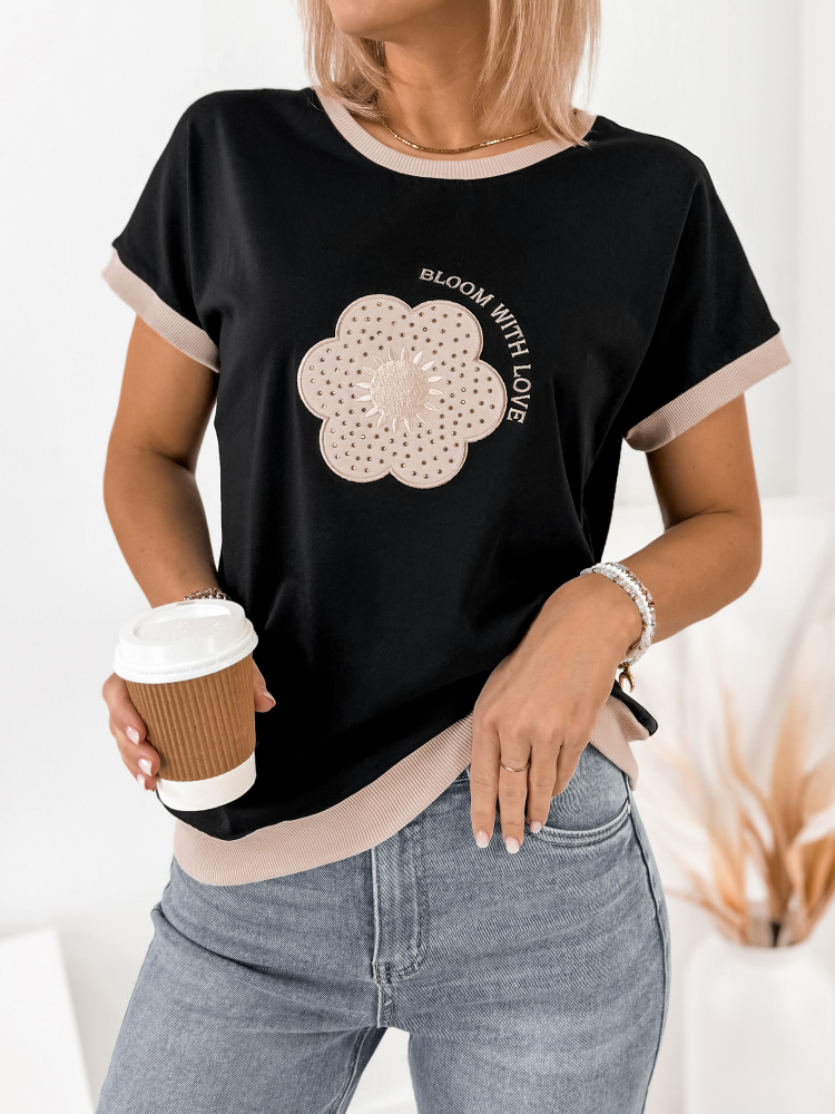 BLOUSE VOLAN BLACK