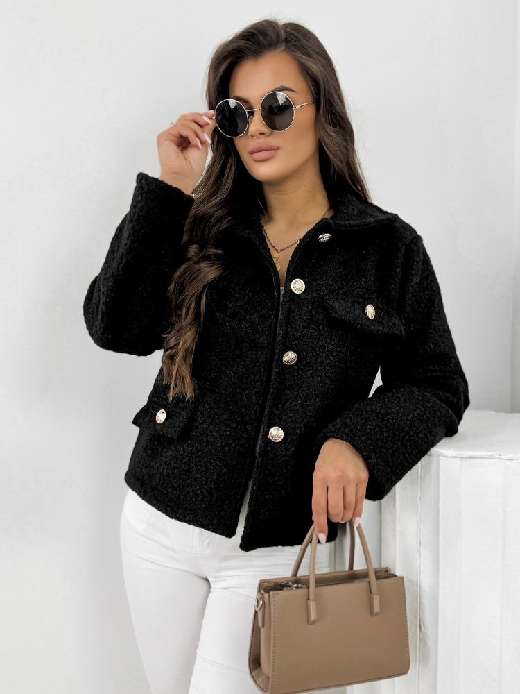 JACKET BOUCLE XAVIA BLACK