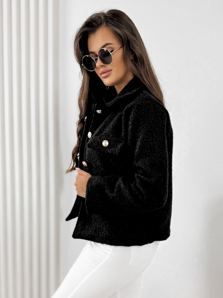 VESTE BOUCLE XAVIA NOIR