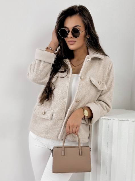 JACKET BOUCLE XAVIA BEIGE