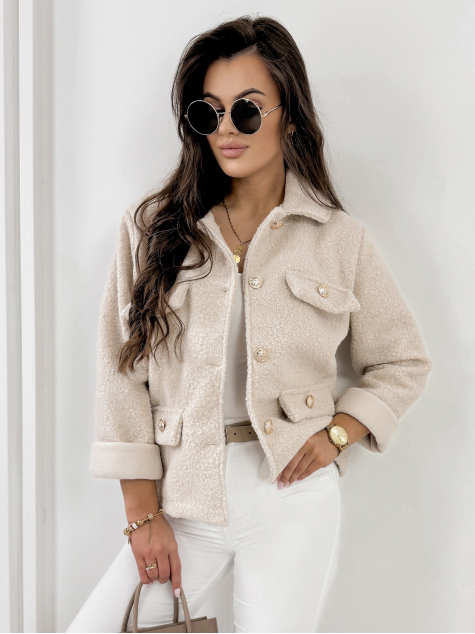 JACKE BOUCLE XAVIA BEIGE