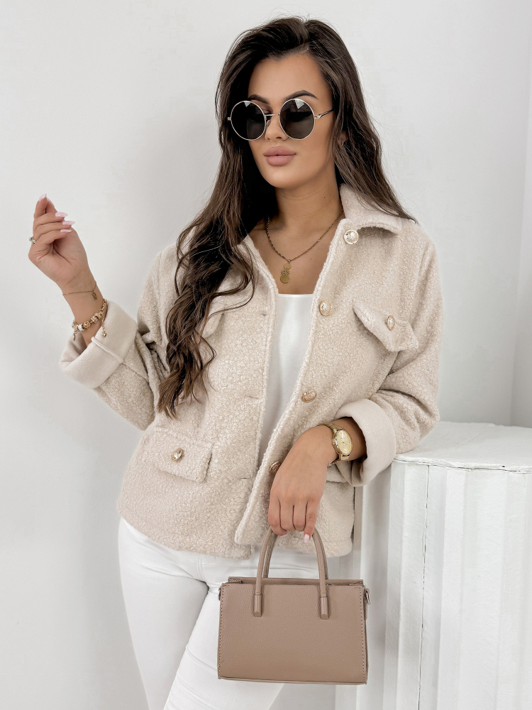 JACKET BOUCLE XAVIA BEIGE