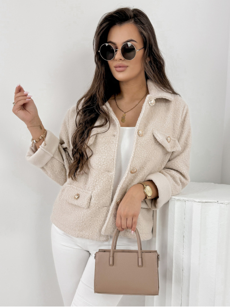 JACKET BOUCLE XAVIA BEIGE
