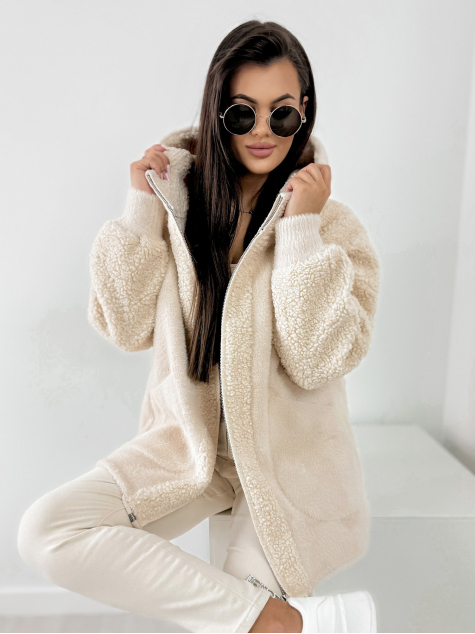 MANTEAU ALPAKA DOREENS BEIGE
