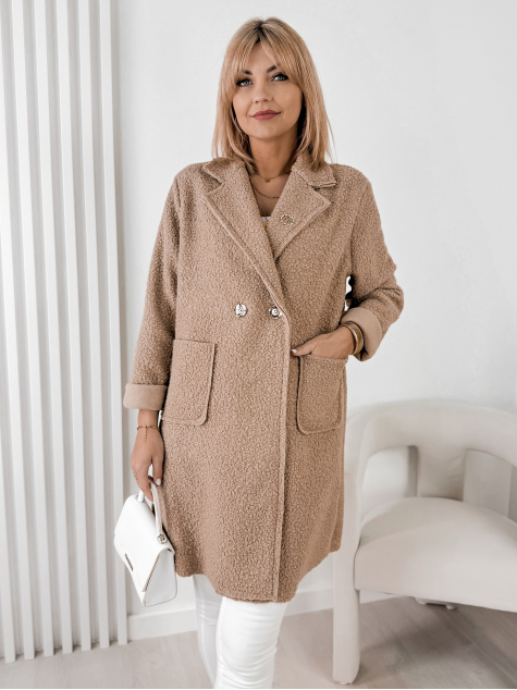 MANTEL BOUCLE MELINDA DUNKELBEIGER