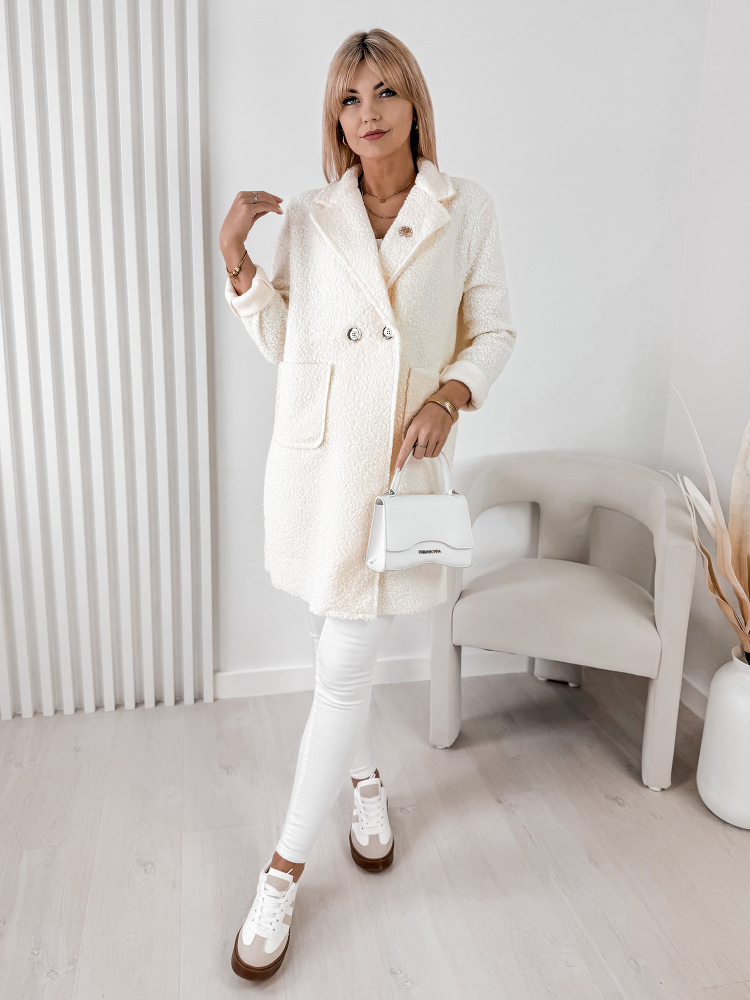 COAT BOUCLE MELINDA ECRU
