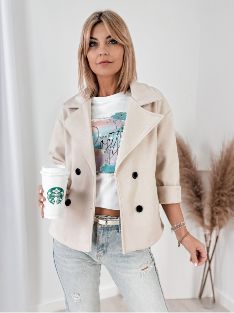 MANTEAU NAYA BEIGE