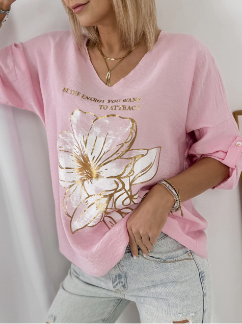 BLUSE ZINZA PUDERROSA
