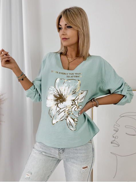BLOUSE ZINZA MENTHE