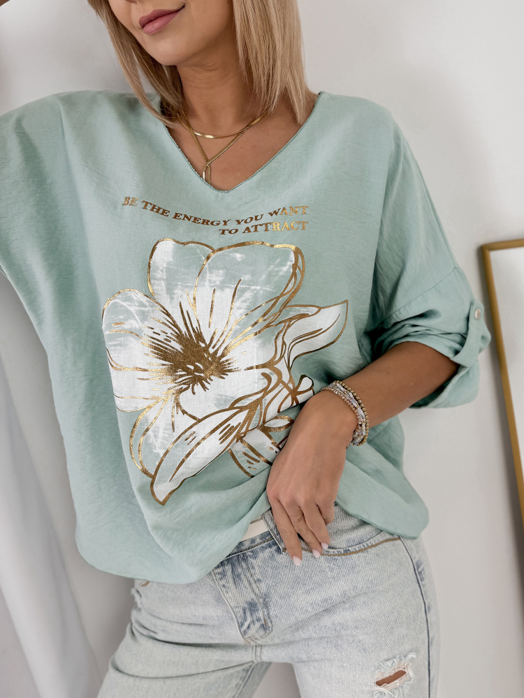 BLOUSE ZINZA MENTHE