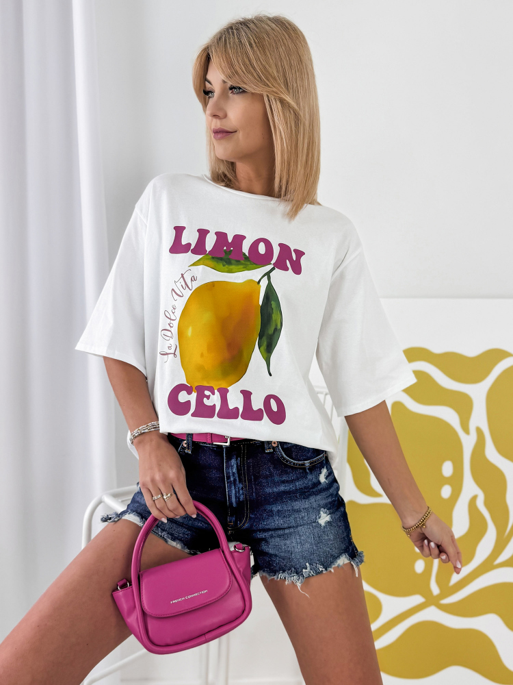 BLÚZKA LIMONES BIELA