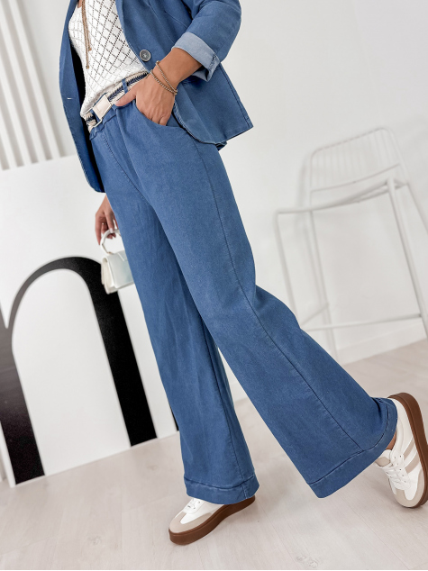 PANTALONI JAMINNA ALBASTRU