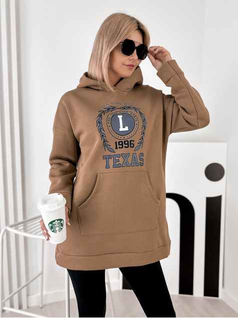 SWEATSHIRT TEXAS CARAMEL