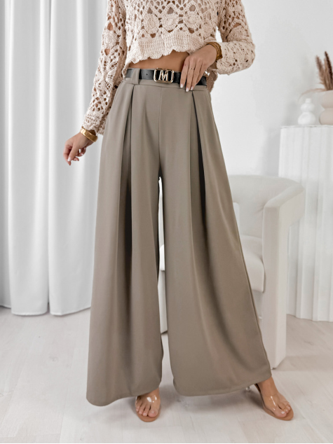 PANTALON MOIRELLA BEIGE FONCÉ