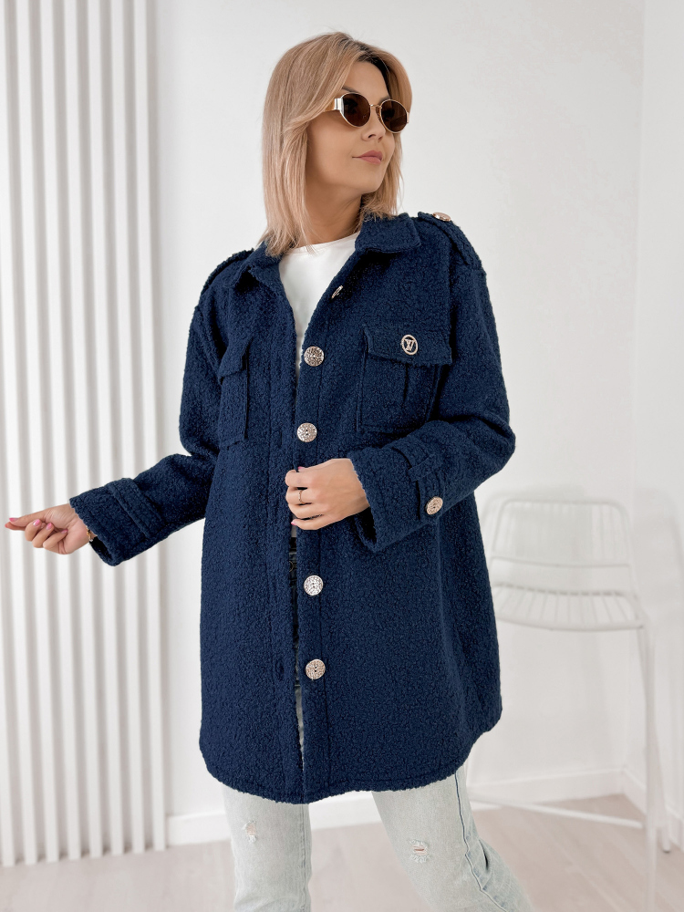 PALTAS BOUCLE ELINNA NAVY BLUE