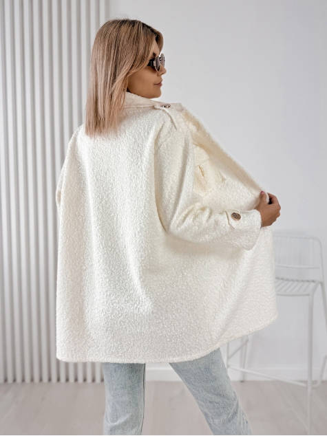 COAT BOUCLE ELINNA ECRU