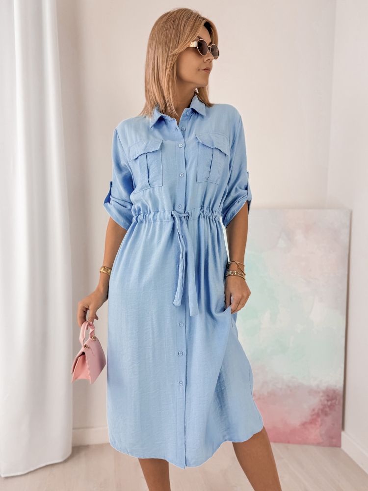 KLEID TENNA BLAU