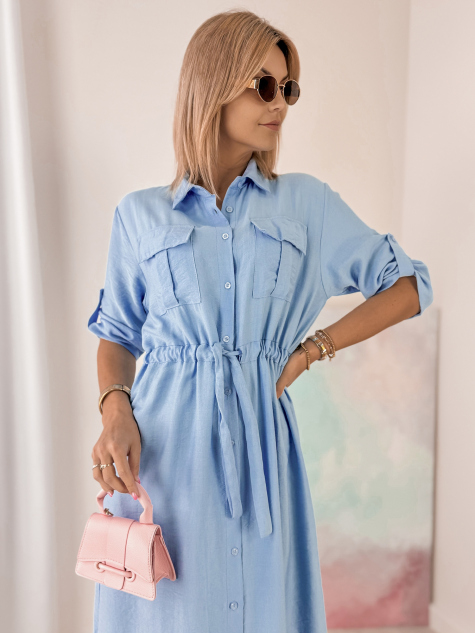 KLEID TENNA BLAU
