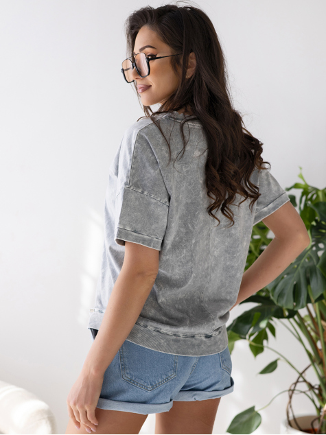 BLUSE LERAVI GRAU