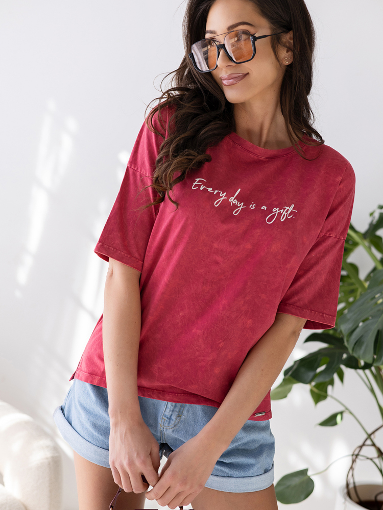BLOUSE AMVYA BORDEAUX