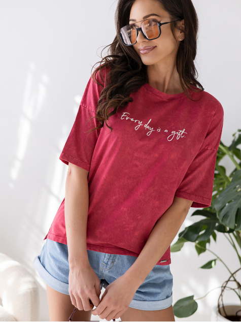 BLUSE AMVYA Bordeaux