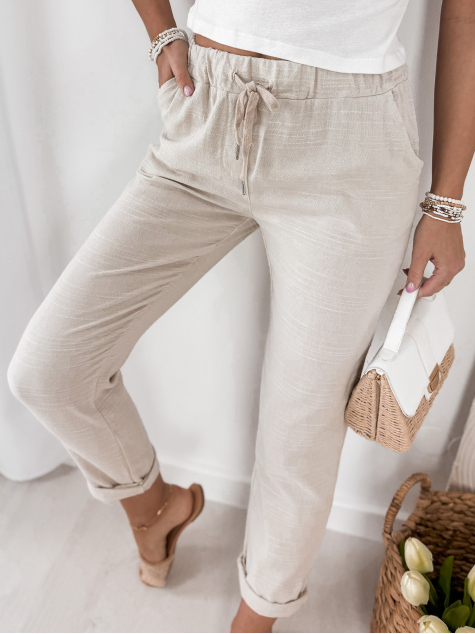 PANTALONI SELNA BEJ