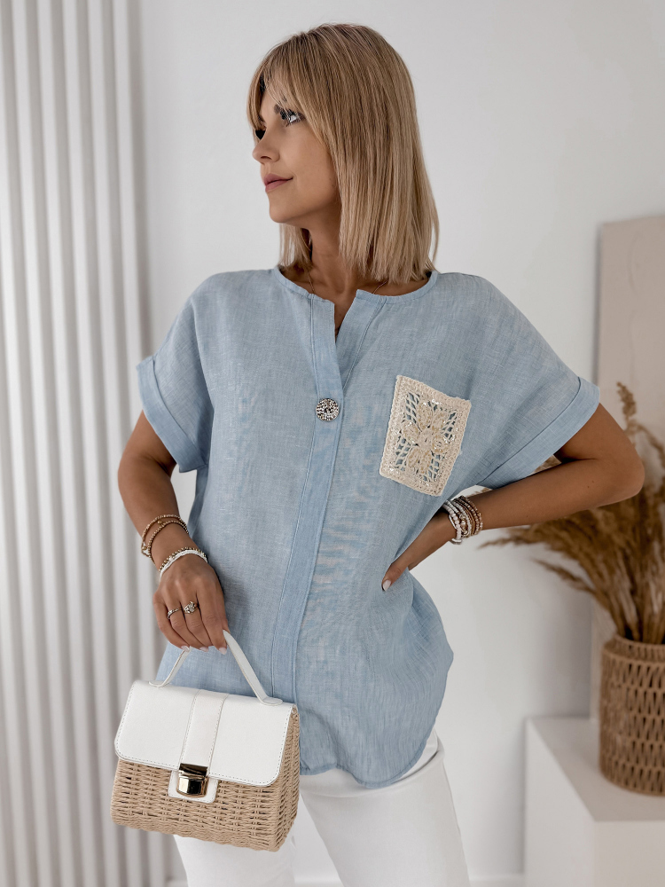 BLOUSE BLUE VALNIA