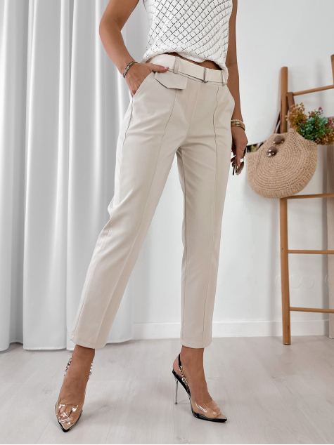 PANTALON TEKKA CRÈME