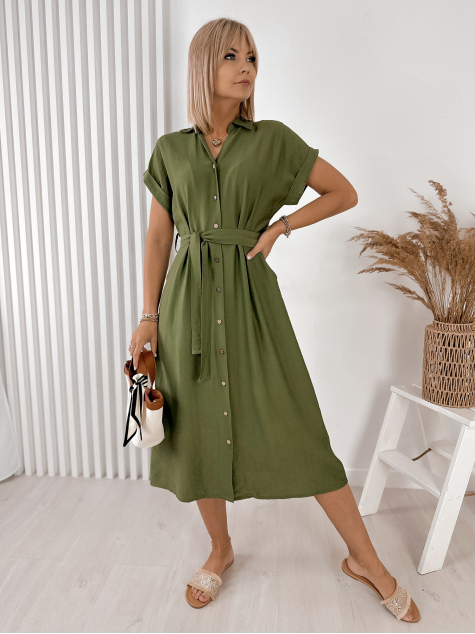 ROBE DELINA VERT
