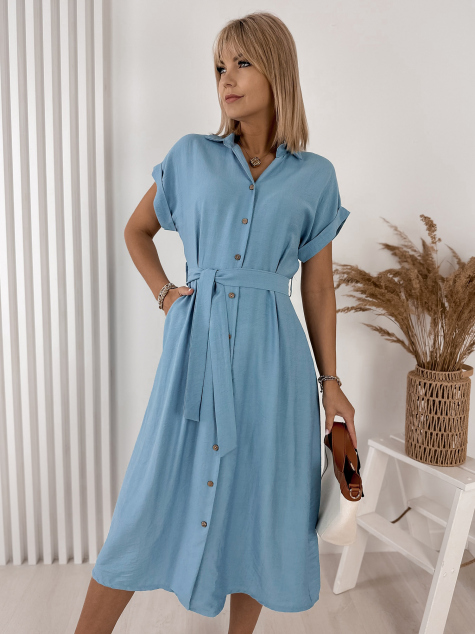 KLEID BLAUE DELINA