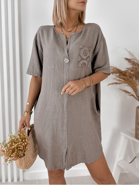 ROBE LUNARE BEIGE FONCÉ