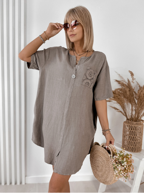 KLEID LUNARE DUNKELBEIGE