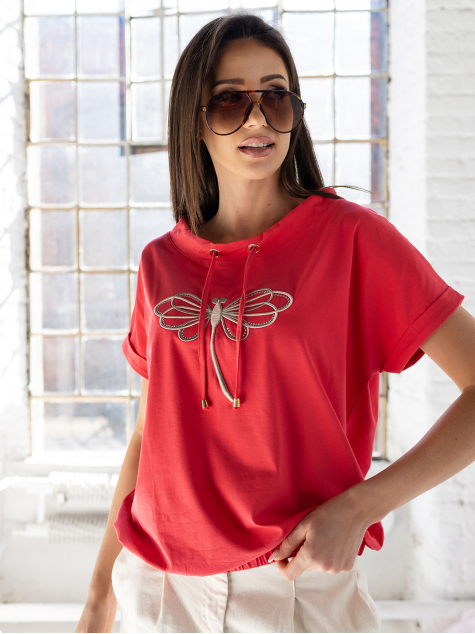 BLOUSE TOON RASPBERRY