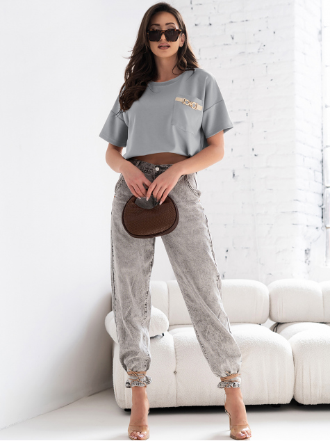 BLUZA HELVARA GRI