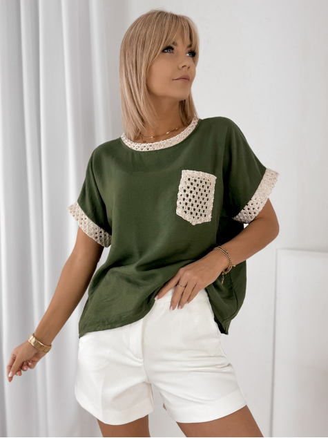 BLOUSE LUMIRIA KHAKI