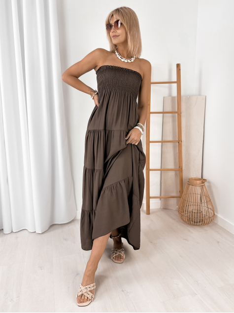 ROBE FLAMIRA BRUN