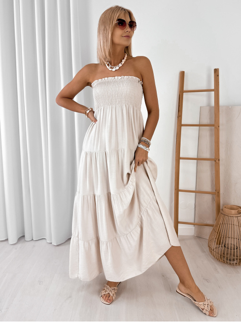 KLEID FLAMIRA BEIGE