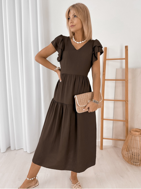 DRESS ISKARA BROWN