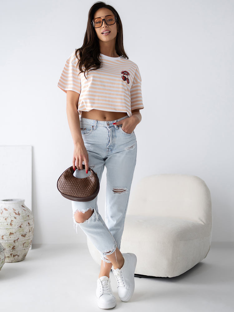 BLOUSE CERISES PEACH