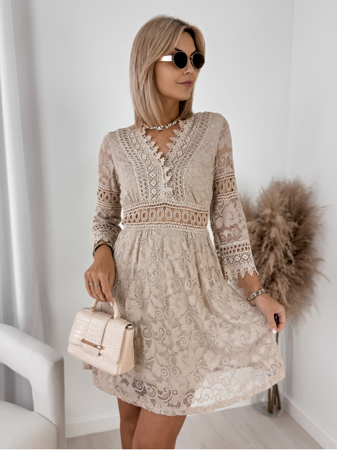 DRESS LOVANI BEIGE