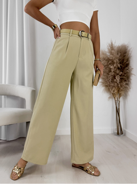 PANTALON ZAREL À LA PISTACHE