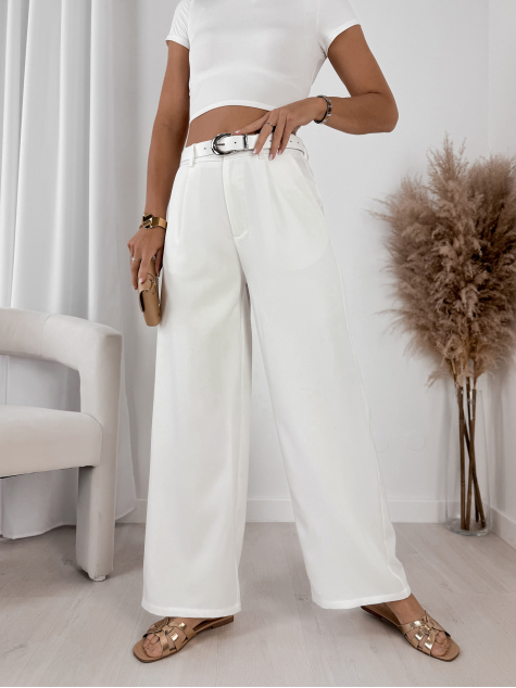PANTALON ZAREL ÉCRU