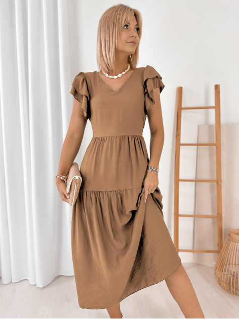KLEID ISKARA KARAMELLFARBEN