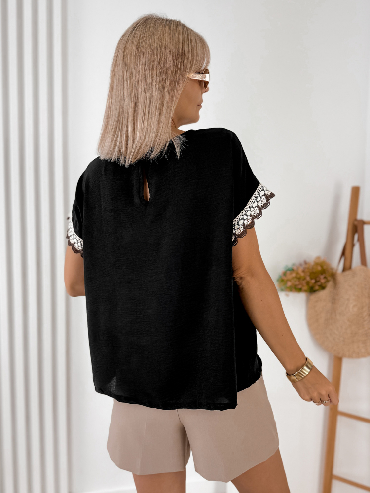 BLUSE GENUA SCHWARZ