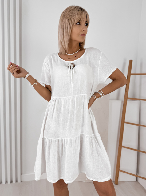 ROBE LORCA BLANC