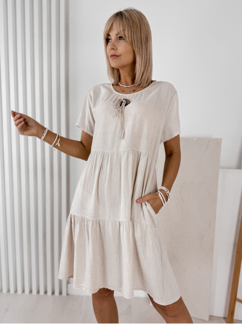 DRESS LORCA BEIGE