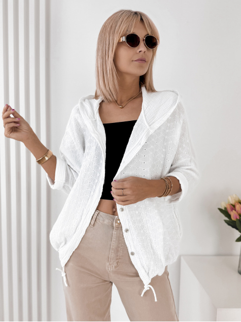 PULL BAYONNE BLANC