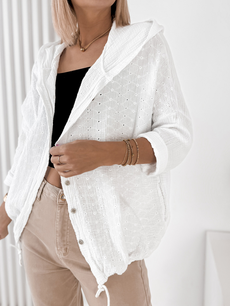 PULL BAYONNE BLANC